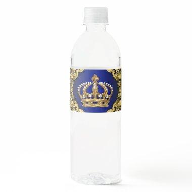 Royal Prince Baby Shower Water Bottle Labels