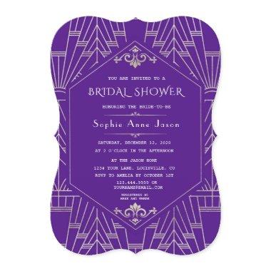 Royal Purple Silver Great Gatsby