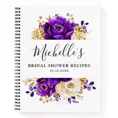 Royal Purple Violet Gold  Recipe Notebook