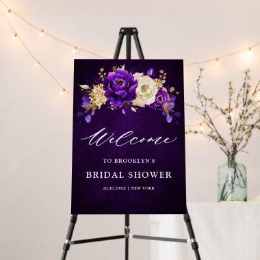 Royal Purple Violet Gold  Welcome Foa Foam Board