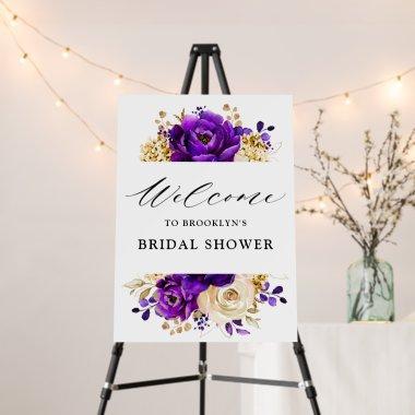 Royal Purple Violet Gold  Welcome Foa Foam Board