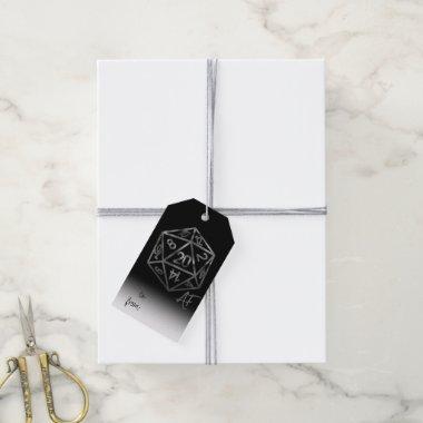 RPG Crit AF | Fantasy Tabletop Retro Gamer Dice Gift Tags