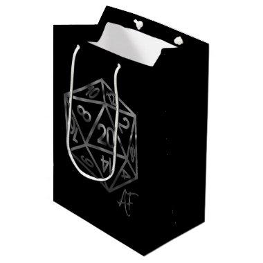 RPG Crit AF | Fantasy Tabletop Retro Gamer Dice Medium Gift Bag