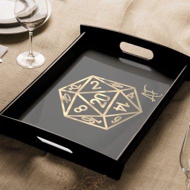 RPG Crit AF | Gold Fantasy Tabletop PnP Gamer Dice Tissue Paper