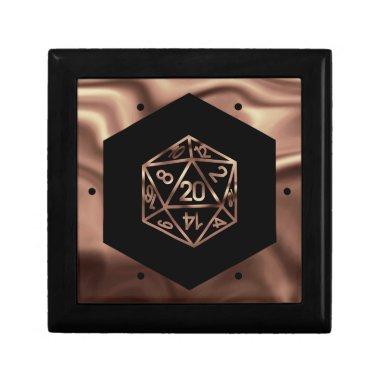 RPG Dice | Copper Fantasy Retro Tabletop PnP Gamer Gift Box