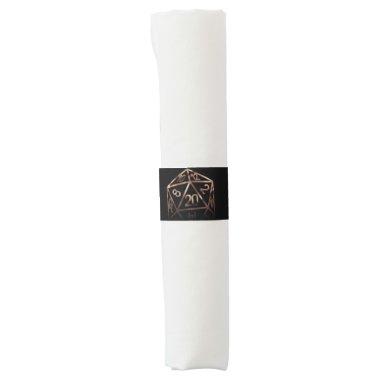 RPG Dice | Copper Fantasy Tabletop Retro PnP Gamer Napkin Bands