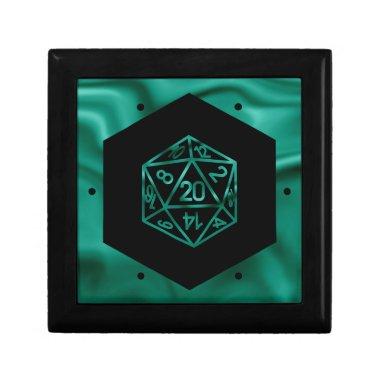 RPG Dice | Emerald Fantasy Retro Tabletop Gamer Gift Box