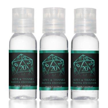 RPG Dice | Emerald Fantasy Tabletop Gamer Custom Hand Sanitizer
