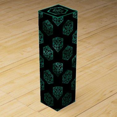 RPG Dice | Emerald Fantasy Tabletop Retro Gamer Wine Box