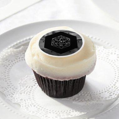 RPG Dice | Fantasy Old School Tabletop Retro Gamer Edible Frosting Rounds