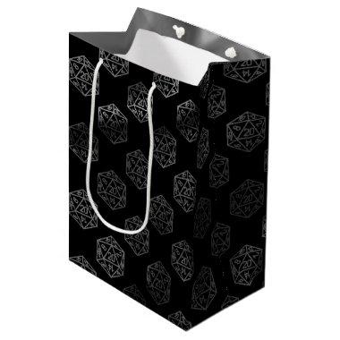 RPG Dice | Fantasy Old School Tabletop Retro Gamer Medium Gift Bag