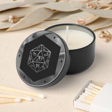RPG Dice | Fantasy Old School Tabletop Retro Gamer Mini Candle Favors
