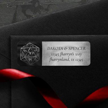 RPG Dice | Fantasy Tabletop Gamer Return Address Label