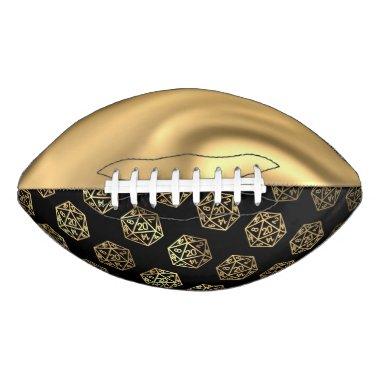 RPG Dice | Gold Fantasy Retro Tabletop PnP Gamer Football