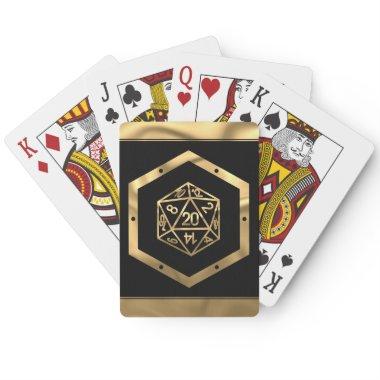 RPG Dice | Gold Fantasy Retro Tabletop PnP Gamer Poker