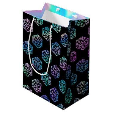 RPG Dice | Holo Fantasy Retro Tabletop PnP Gamer Medium Gift Bag