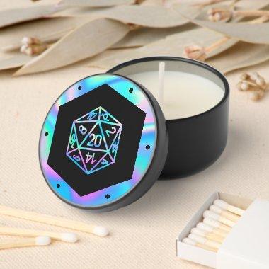 RPG Dice | Holo Fantasy Retro Tabletop PnP Gamer Mini Candle Favors
