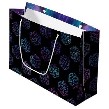 RPG Dice | Nebula Fantasy Tabletop Retro PnP Gamer Large Gift Bag
