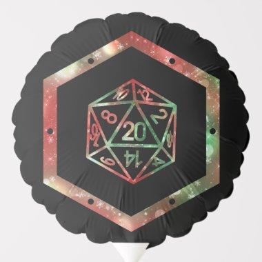 RPG Dice | XMAS Fantasy Old School Tabletop Gamer Balloon