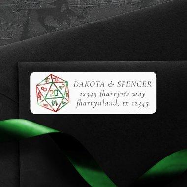 RPG Dice | XMAS Fantasy Tabletop PnP Gamer Custom Label
