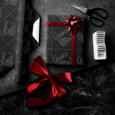 RPG Game On | Fantasy Tabletop Retro Gamer Dice Wrapping Paper