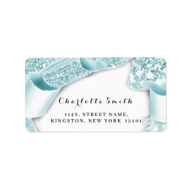 RSVP 3d Glitter Frame Bridal Wedding Baby Shower Label