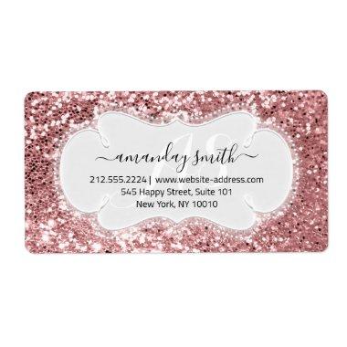 RSVP Bridal Sweet Monogram Vip Rose Label