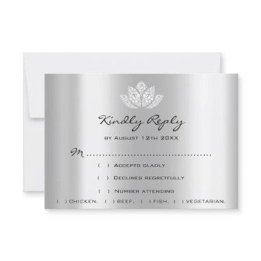 RSVP Wedding Lotus Glitter