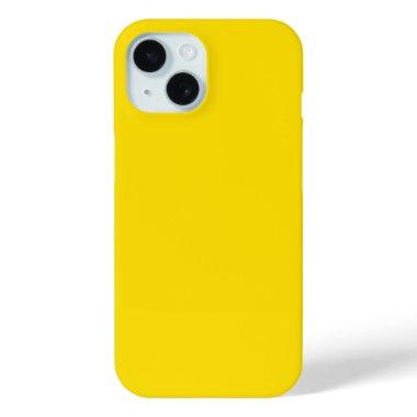 Rubber Duck Toy Yellow Autumn Fall Solid Color iPhone 15 Case