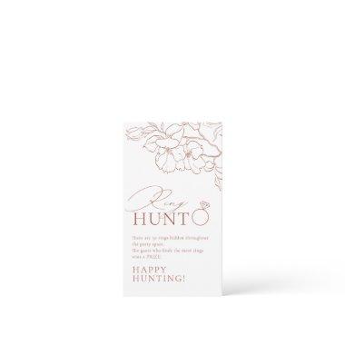 Rust elegant floral ring hunt  game enclosure