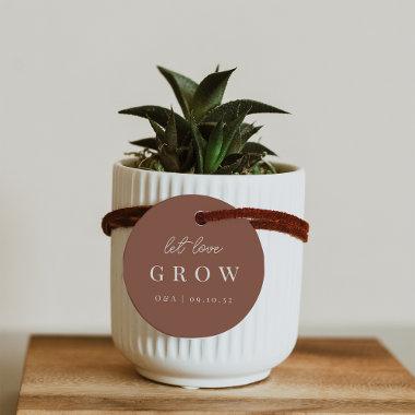 Rust | Let Love Grow Plant or Seed Favor Tags