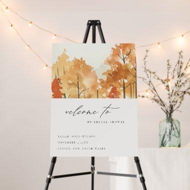 Rust Orange Yellow Fall Tree  Welcome Foam Board