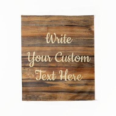 Rustic Anniversary Party Photo Booth Backdrop Wood