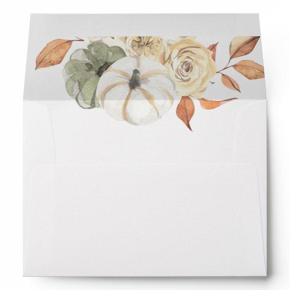 Rustic Autumn with Return Address Envelope