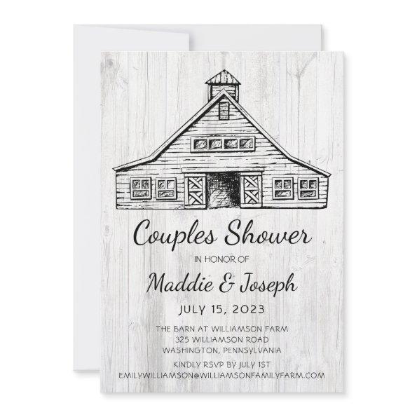 Rustic Barn Photo Couples Shower