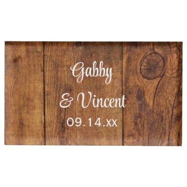 Rustic Barn Wood Wedding Table Card Holder