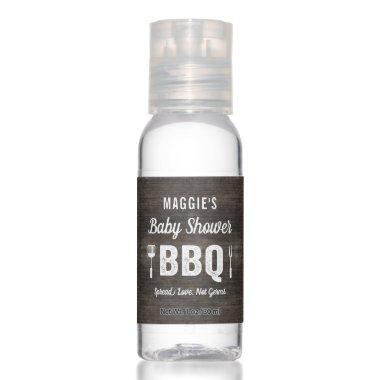 Rustic BBQ Baby Bridal Shower Birthday Party Favor Hand Sanitizer