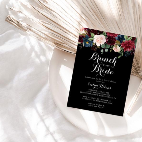 Rustic Black Brunch with the Bride Shower