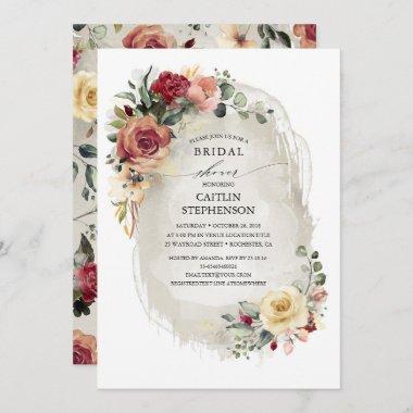Rustic Bloom Bridal Shower Invitations