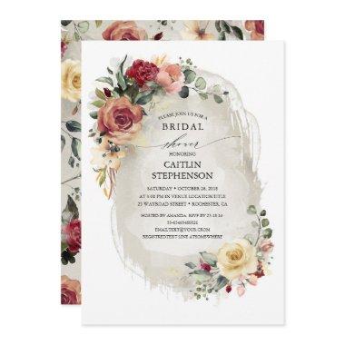 Rustic Bloom Bridal Shower Invitations