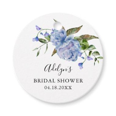 Rustic Blue Floral  Favor Tags