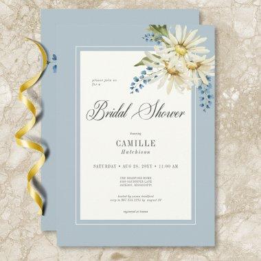 Rustic Blue & White Daisies
