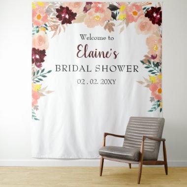 Rustic Blush Burgundy  Backdrop
