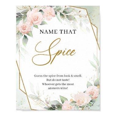 Rustic blush roses eucalyptus Name that Spice game Poster