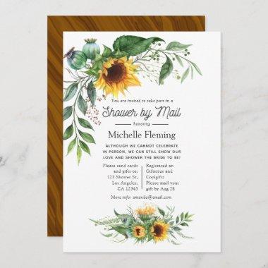 Rustic Bohemian Sunflower Shower by Mail Invitations