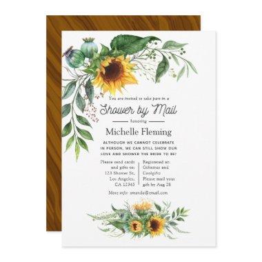 Rustic Bohemian Sunflower Shower by Mail Invitations