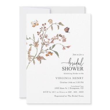 Rustic Boho Bridal Shower Invitations