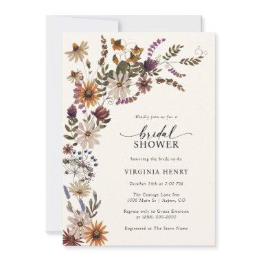 Rustic Boho Bridal Shower Invitations