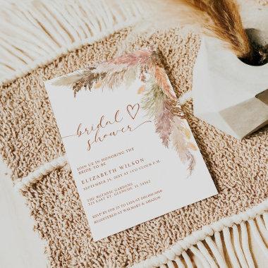 Rustic Boho Terracotta Pampas Grass