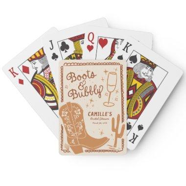 Rustic Boots and Bubbly Hand Drawn Poker